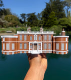 COLOR Miniature HO-Scale Regency Era Manor House by Gold Rush Bay