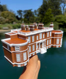 COLOR Miniature HO-Scale Regency Era Manor House by Gold Rush Bay