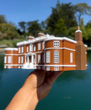 COLOR Miniature HO-Scale Regency Era Manor House by Gold Rush Bay