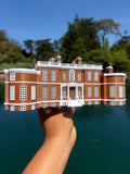 COLOR Miniature HO-Scale Regency Era Manor House by Gold Rush Bay