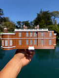 COLOR Miniature HO-Scale Regency Era Manor House by Gold Rush Bay