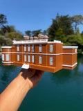 COLOR Miniature HO-Scale Regency Era Manor House by Gold Rush Bay