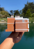 COLOR Miniature HO-Scale Regency Era Manor House by Gold Rush Bay