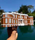 COLOR Miniature HO-Scale Regency Era Manor House by Gold Rush Bay