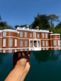 COLOR Miniature HO-Scale Regency Era Manor House by Gold Rush Bay