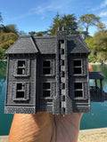 Opening Miniature #38 Galaxy Black N-Scale Neibolt House IT Victorian Mansion Built Assembled with Hinge