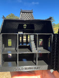 Miniature Victorian Collection #40 - Black Psycho Bates Motel House 1/87 HO Scale w/Hinge