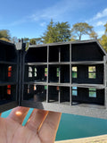 Opening Miniature #38 Galaxy Black N-Scale Neibolt House IT Victorian Mansion Built Assembled with Hinge