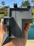 Opening Miniature #38 Galaxy Black N-Scale Neibolt House IT Victorian Mansion Built Assembled with Hinge
