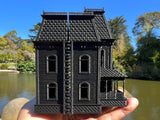 Miniature Victorian Collection #40 - Black Psycho Bates Motel House 1/87 HO Scale w/Hinge