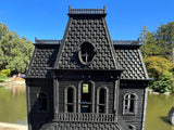 Miniature Victorian Collection #40 - Black Psycho Bates Motel House 1/87 HO Scale w/Hinge