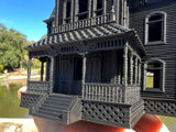 Miniature Victorian Collection #40 - Black Psycho Bates Motel House 1/87 HO Scale w/Hinge