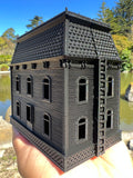 Miniature Victorian Collection #40 - Black Psycho Bates Motel House 1/87 HO Scale w/Hinge