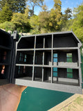 Opening Miniature #38 Gray Galaxy Black HO-Scale Neibolt House IT Victorian Mansion Built Assembled with Hinge
