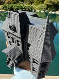 Opening Miniature #38 Gray Galaxy Black HO-Scale Neibolt House IT Victorian Mansion Built Assembled with Hinge