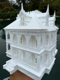 Opening Miniature HO-Scale Miniature “Mayfair Mansion” New Orleans Witch House (1:87 Scale) ASSEMBLED with Hinge