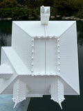 Opening Miniature HO-Scale Miniature “Mayfair Mansion” New Orleans Witch House (1:87 Scale) ASSEMBLED with Hinge