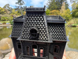 Small Psycho N-scale 1/160 Miniature Victorian Collection #40 - Black Bates Motel House 1:160 Shell