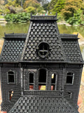 Small Psycho N-scale 1/160 Miniature Victorian Collection #40 - Black Bates Motel House 1:160 Shell