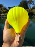 Miniature YELLOW COLOR HO-Scale 1/87 Hot Air Balloon for Model Train or Dollhouse layouts