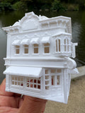 Gold Rush Bay N-Scale Main Street Clock Shop Building Victorian Built 1:160