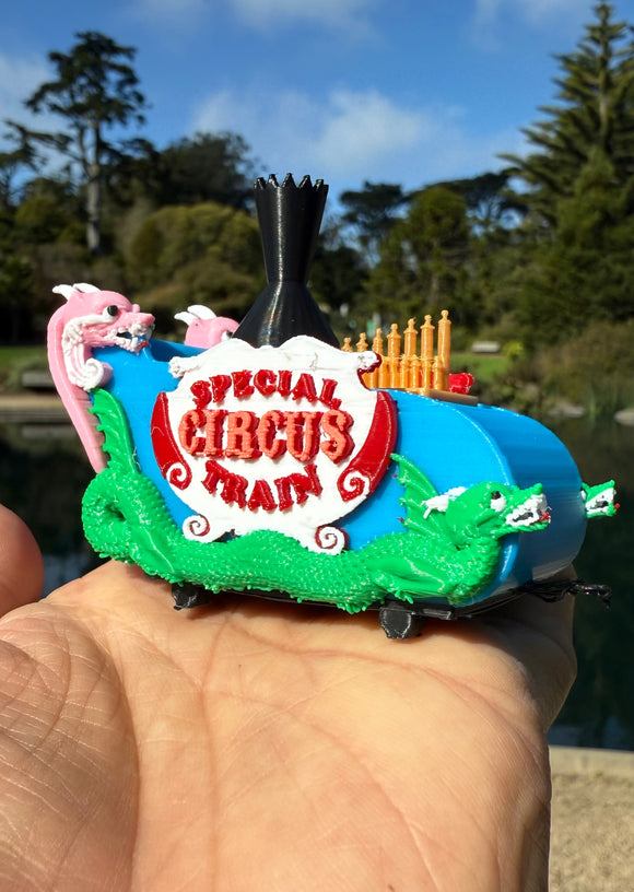 COLOR Miniature Casey Circus Calliope Music Organ Car Theme Park Ride Built