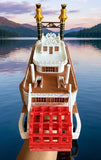 COLOR “The Riverbelle” - Miniature HO Scale Old West Steamboat Paddlewheeler Riverboat Built Train Layout