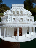 Miniature N-Scale Victorian World Main Street Confectionery Shop Assembled White 1:160 by Gold Rush Bay
