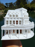 Miniature N-Scale Victorian World Main Street Confectionery Shop Assembled White 1:160 by Gold Rush Bay