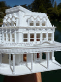 Miniature N-Scale Victorian World Main Street Confectionery Shop Assembled White 1:160 by Gold Rush Bay