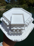 Miniature N-Scale Victorian World Main Street Confectionery Shop Assembled White 1:160 by Gold Rush Bay
