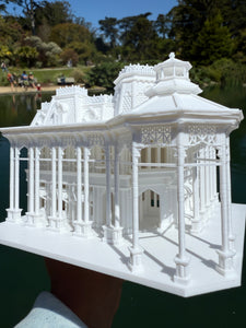 Miniature HO-Scale Victorian World Main Street Emporium Shop Assembled White 1:87 by Gold Rush Bay