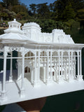 Miniature N-Scale Victorian World Main Street Emporium Shop Assembled White 1:160 by Gold Rush Bay
