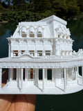 Miniature HO-Scale Victorian World Main Street Confectionery Shop Assembled White 1:87 by Gold Rush Bay