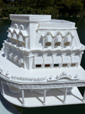 Miniature HO-Scale Victorian World Main Street Confectionery Shop Assembled White 1:87 by Gold Rush Bay