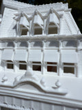 Miniature HO-Scale Victorian World Main Street Confectionery Shop Assembled White 1:87 by Gold Rush Bay