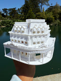 Miniature HO-Scale Victorian World Main Street Confectionery Shop Assembled White 1:87 by Gold Rush Bay