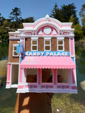 Miniature COLOR HO-Scale Victorian Main Street Candy Palace Store w/Interiors Assembled 1:87 by Gold Rush Bay
