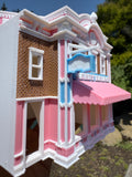Miniature COLOR HO-Scale Victorian Main Street Candy Palace Store w/Interiors Assembled 1:87 by Gold Rush Bay