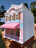 Miniature COLOR HO-Scale Victorian Main Street Candy Palace Store w/Interiors Assembled 1:87 by Gold Rush Bay