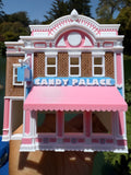 Miniature COLOR HO-Scale Victorian Main Street Candy Palace Store w/Interiors Assembled 1:87 by Gold Rush Bay
