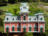 COLOR Miniature World Victorian Main Street Station Depot Model