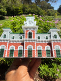 COLOR Miniature World Victorian Main Street Station Depot Model