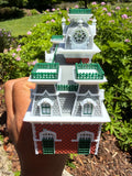 COLOR Miniature World Victorian Main Street Station Depot Model