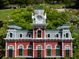 COLOR Miniature World Victorian Main Street Station Depot Model
