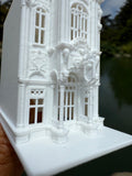 Miniature N-Scale Victorian World Main Street Confectionery 2 Shop Assembled White 1:160 by Gold Rush Bay