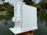 Miniature N-Scale Victorian World Main Street Confectionery 2 Shop Assembled White 1:160 by Gold Rush Bay