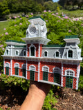 COLOR Miniature World Victorian Main Street Station Depot Model