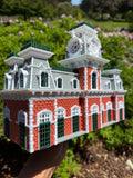 COLOR Miniature World Victorian Main Street Station Depot Model
