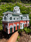 COLOR Miniature World Victorian Main Street Station Depot Model